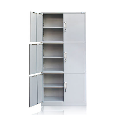 کابینت ذخیره سازی فلزی خاکستری سه لایه