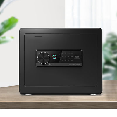Black Small Home Hotel Safe Box قفل دیجیتالی قفل هوشمند با قفل اثر انگشت