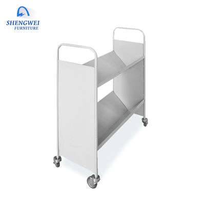 سبد کتاب های متحرک فلزی کتابخانه استیل Iron 2 یا 3 Tiers