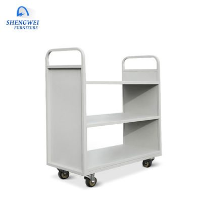 سبد کتاب های متحرک فلزی کتابخانه استیل Iron 2 یا 3 Tiers