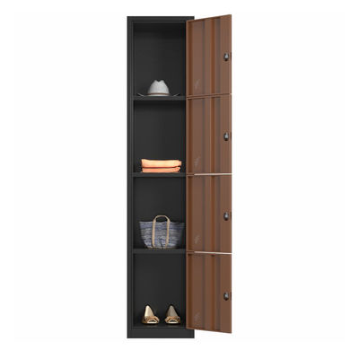 کابینت قفل فلزی جهت ذخیره سازی عمودی 4 درب 4 بخش