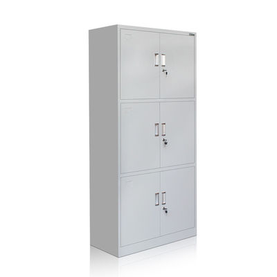 کابینت ذخیره سازی فلزی خاکستری سه لایه
