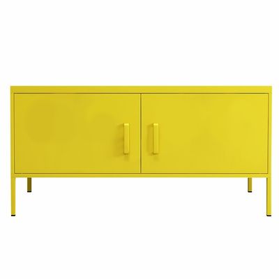 کابینت نگهدارنده پایه ایستاده تلویزیون نیمه بلند دو درب بلند برای استفاده در منزل