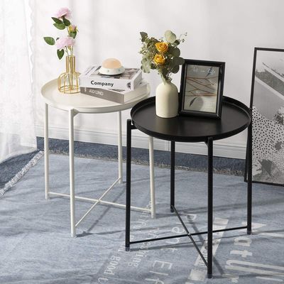 قهوه کوچک میز انتهای مبل مبل با سینی 21.5x19x1.9 اینچ