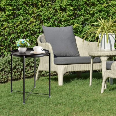 قهوه کوچک میز انتهای مبل مبل با سینی 21.5x19x1.9 اینچ
