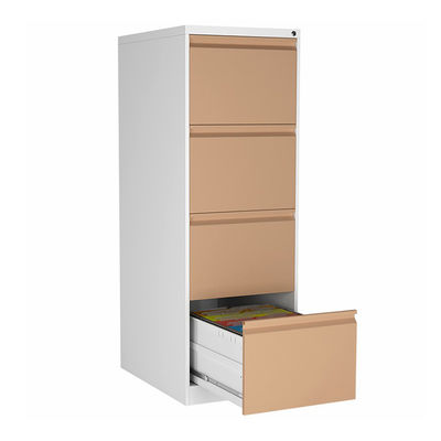 4 کشو اتاق اداری کابینت دو رنگ پر کردن فلز