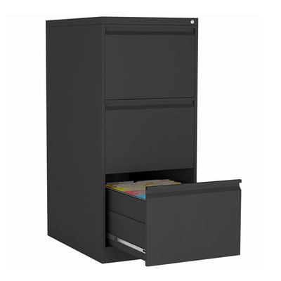 زیر شلواری دفتر زیر میز 3 کابینت ذخیره سازی فولاد سیاه