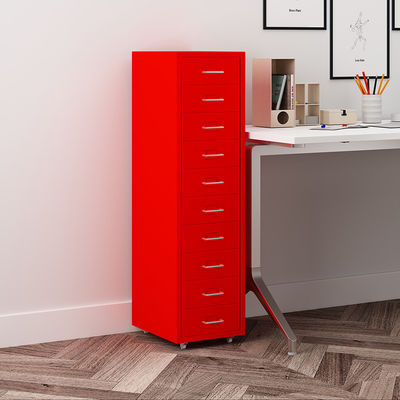 کابینت فایل فلزی موبایل 10 کشو آبی ناک داون
