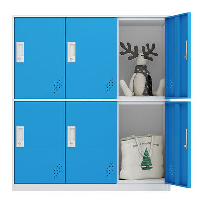 کابینت قفل درب 6 درب ذخیره سازی فلزی مدرسه برای کودکان و نوجوانان