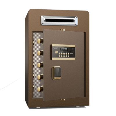 گاوصندوق های Brown Drop Slot Under Counter Security Safe Box الکترونیکی دیجیتال واریز سکه
