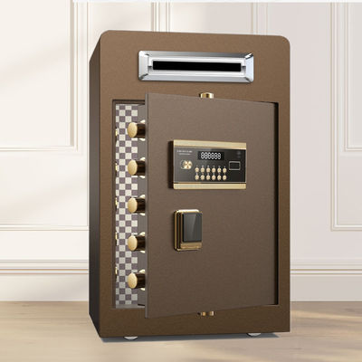 گاوصندوق های Brown Drop Slot Under Counter Security Safe Box الکترونیکی دیجیتال واریز سکه