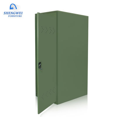 کابینت ذخیره سازی فلزی سبز قفسه های ذخیره سازی دوچرخه فلزی عمودی با قفل