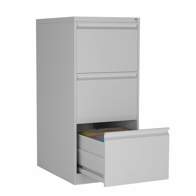 Big Storage Space 3 Drawer Lateral File Cabinet Metal Light Grey