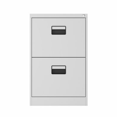 کابینت ذخیره سازی پرونده 2 کشوی قابل قفل با دسته ساده