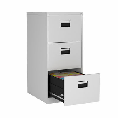 کابینت پر کردن فلز 3 طبقه با کشوی کشوی بزرگ خاکستری