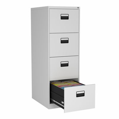 4 نامه کشو فایل کابینت پر کردن تعلیق کامل با قفل