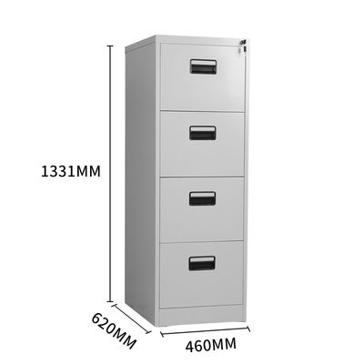 4 نامه کشو فایل کابینت پر کردن تعلیق کامل با قفل