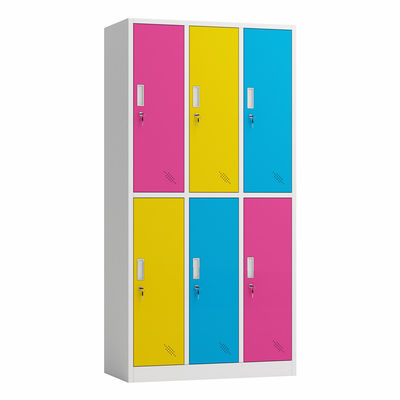 کابینت کف درب آهنی 6 درب کابینت ذخیره سازی چند درب با 6 محفظه